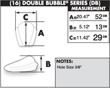 Zero Gravity Double Bubble Windscreen for 2008-09 Buell 1125 R - Dark Smoke - 16-859-19