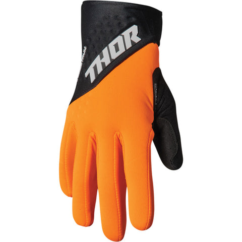 THOR Spectrum Cold Weather Gloves for Men - Flo Orange/Black - X-Large
