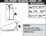 Zero Gravity Sport Touring Windscreen for 2005-14 BMW K 1300 S / K 1200 S - Light Smoke - 23-805-42