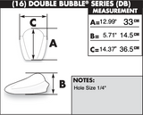 Zero Gravity Double Bubble Windscreen for 2001-05 Yamaha FZ1 - Dark Smoke - 16-506-19