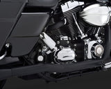 Vance & Hines 46799 - Dresser Dual Header Pipes for Harley-Davidson - Black