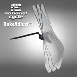 National Cycle N25041 Deflector Screen DX - Tinted - QuickSet for 7/8 Handlebars