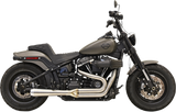 Bassani Road Rage Exhaust for 2018-19 Fat Bob / Softail - Stainless Steel - 1S72SS