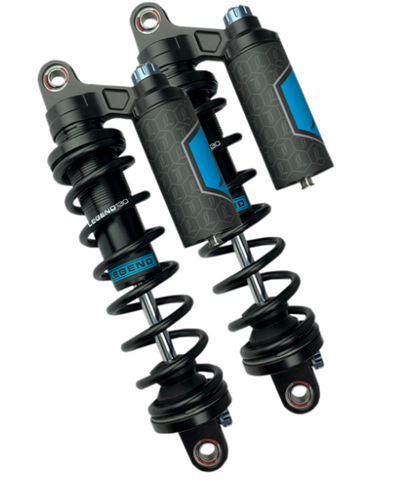 Legends Revo-Arc Piggyback Shocks For 1999-17 Harley Dyna - Heavy Duty - 14 Inch - 1310-1893