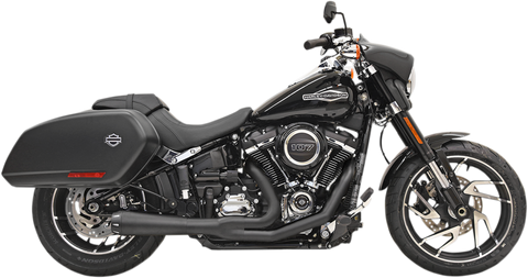 Bassani Road Rage Exhaust for 2018-19 Harley Softail Sport Glide FLSB - Black- 1S81RB