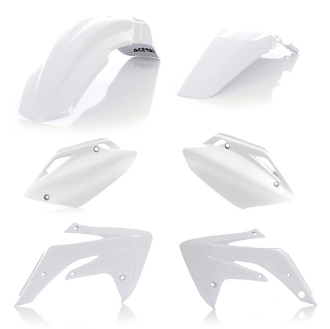 Acerbis Standard Plastic Kit for 2007-22 Honda CRF150R - White - 2084600002