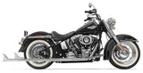 Bassani True Duals Exhaust for 1993-17 Harley Softail Models - Chrome - 1S26E-39