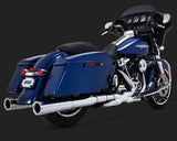 Vance & Hines Hi-Output Slip-On Mufflers for 2017-22 Harley FL Touring models - Chrome - 16463