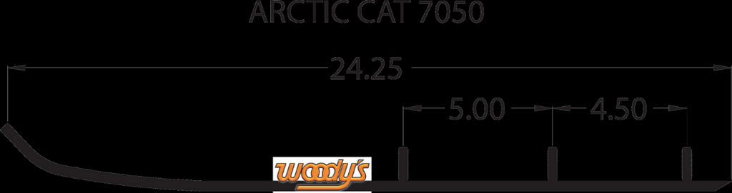 Woodys EAT3-7050 Extender Trail III Flat-Top Carbide Runners for Arcti –  SVS Powersports