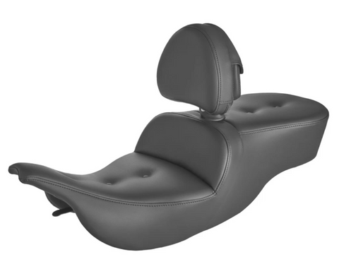 Saddlemen Roadsofa 2-Up Seat with Driver Backrest for 1997-07 Harley Electra Glide models - Pillow Top - 897-07-181BR