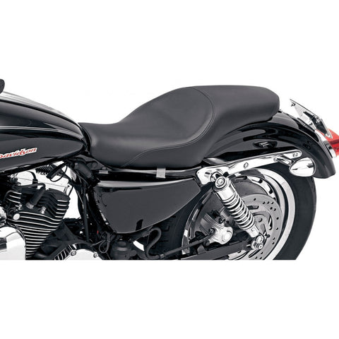 Saddlemen Pro Tour 2-Up Seat for 2004-20 Harley Sportster models - Black/Smooth - 807-03-066