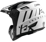 Answer Racing AR5 Crypto Motocross Helmet - Black/White - X-Large