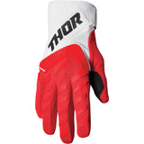 THOR Spectrum Gloves for Men - Red/White - Small