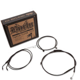 Burly Brand B30-1099 Handlebar Installation Kit for Clubman Bar - w/o ABS for Harley-Davidson - Black