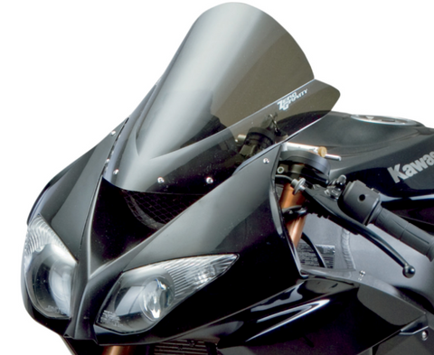 Zero Gravity Double Bubble Windscreen for 2008-10 / 2009-18 Kawasaki ZX-10R / ZX-636R / ZX-6R - Light Smoke - 16-262-02