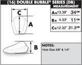 Zero Gravity Double Bubble Windscreen for 2008-11 Kawasaki EX250 Ninja 250R - Light Smoke - 16-281-19