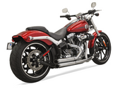 Bassani Pro-Street Exhaust for 2008-17 Softail / Breakout Models - Chrome - 1S33D