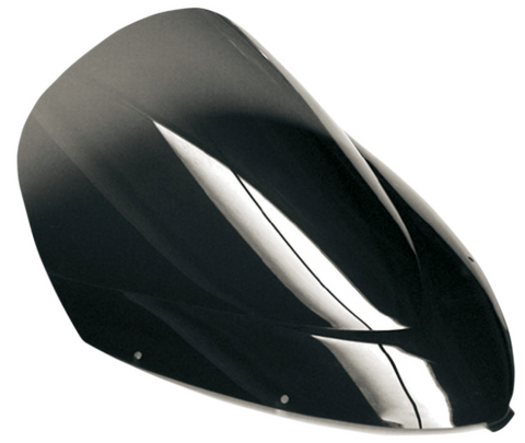 Zero Gravity Double Bubble Windscreen for 2006-08 Kawasaki EX650A Ninja 650R - Dark Smoke - 16-203-19