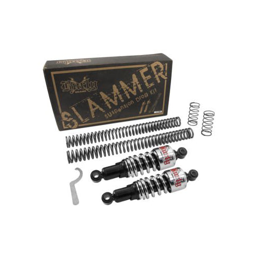 Burly Brand Slammer Suspension Drop Kit for Harley Sportsters - Chrome -  B28-1000