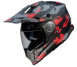 Z1R Range Camo Helmet - Red - Large