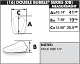 Zero Gravity Double Bubble Windscreen for 2009-11 Kawasaki EX650C Ninja 650R - Light Smoke - 16-204-02