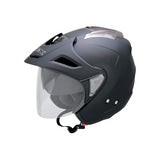 AFX FX-50 Open-Face Helmet with Face Shield - Flat Black - Small