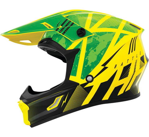 THH T710X Battle Helmet - Green/Black - Small
