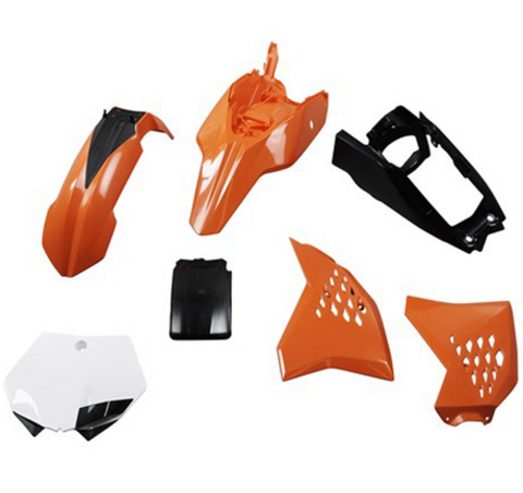 Polisport MX Replica Plastics Kit for 2013-15 KTM 65 SX - OE Orange/White/Black - 90563