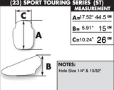 Zero Gravity Sport Touring Windscreen for 2011-14 Ducati Panigale 1199 - Light Smoke - 23-738-02