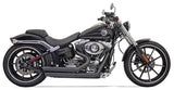 Bassani Pro-Street Exhaust for 2008-17 Harley Softail / Breakout - Black - 1S33DB