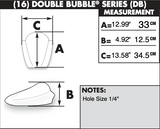 Zero Gravity Double Bubble Windscreen for 2008-13 Yamaha YZF-R6 - Clear - 16-580-01