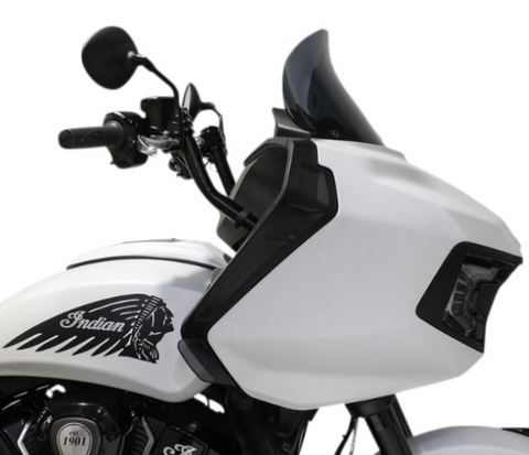 Klock Werks Flare Windshield for 2020-21 Indian Challenger models - 11 inch - Dark Smoke