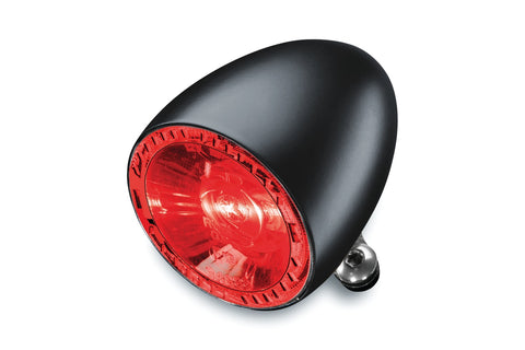 Kuryakyn Bullet 1000 Marker Light - Rear - Satin Black-Red Halo/Red Signal - 2861