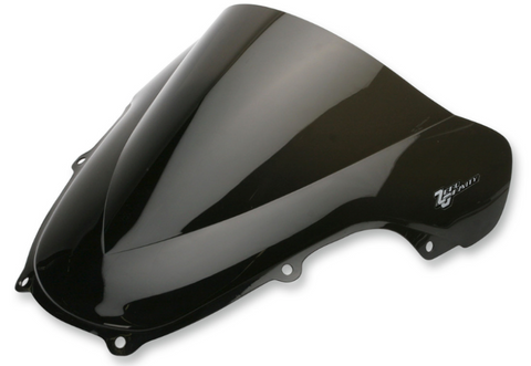 Zero Gravity Double Bubble Windscreen for 2005-08 Kawasaki Ninja ZX-10R / ZX-6R / ZX-6RR - Dark Smoke - 16-246M-19