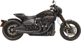 Bassani Road Rage Exhaust for 2018-19 Harley Softail Models - Black - 1S94RB