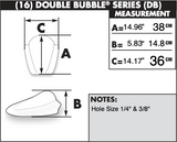 Zero Gravity Double Bubble Windscreen for 2003-10 Suzuki SV650/1000 models - Clear - 16-157-01