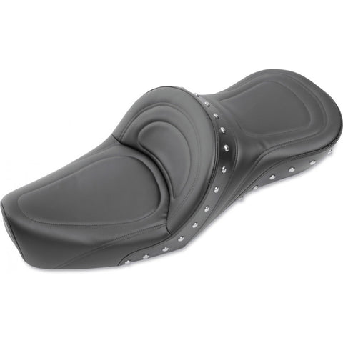 Saddlemen Explorer Special 2-Up Seat for 1979-03 Harley Sportster models - Black/Studded - 8500J