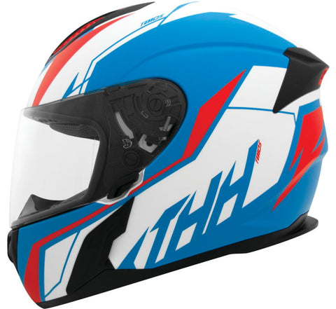 THH T810S Turbo Helmet - Blue/Red - Medium