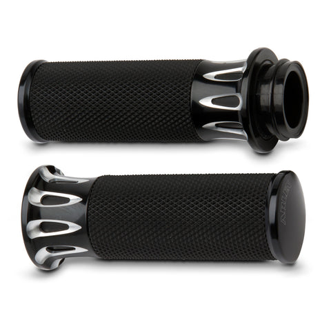 Arlen Ness Fusion Series Grips for Harley Dyna / Softail - Deep Cut - 07-317