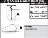 Zero Gravity Double Bubble Windscreen for 2006-08 Kawasaki EX650A Ninja 650R - Light Smoke - 16-203-02