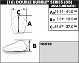 Zero Gravity Double Bubble Windscreen for 2005-08 Kawasaki Ninja ZX-10R / ZX-6R / ZX-6RR - Clear - 16-246M-01