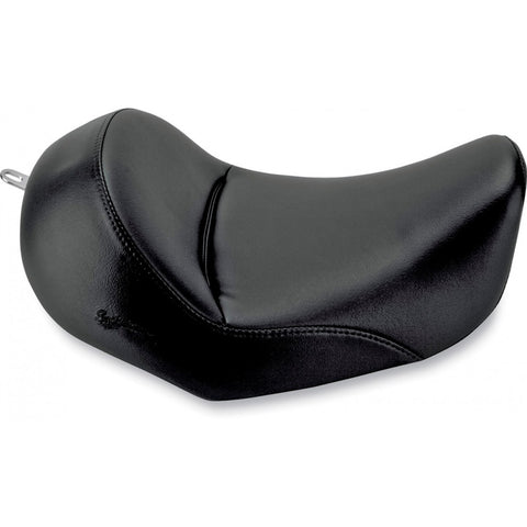 Saddlemen Renegade Heels Down Solo Seat for 2006-17 Harley Dyna models - Black/Smooth - 806-04-0021