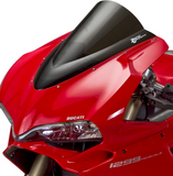 Zero Gravity Double Bubble Windscreen for 2015-17 Ducati Panigale 959 / 1299 - Light Smoke - 16-739-02