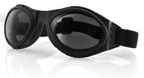 Bobster - BA001 - Bugeye Goggles - Black Frame - Smoke Lens