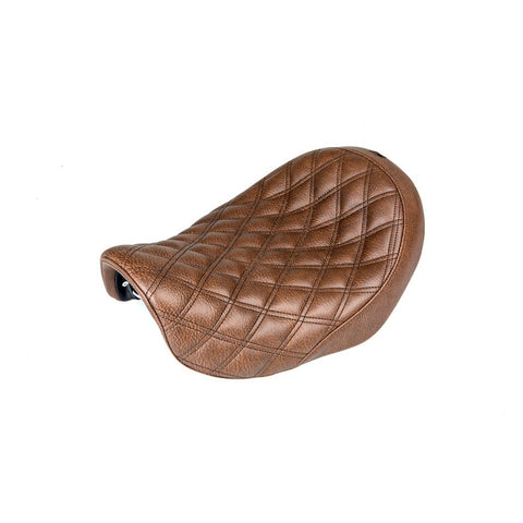 Saddlemen Renegade Solo Seat for 2006-17 Harley Dyna models - Brown/Lattice Stitched - 806-04-002BLS