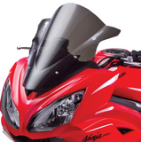 Zero Gravity Double Bubble Windscreen for 2012-16 Kawasaki EX650 Ninja 650 - Light Smoke - 16-207-02