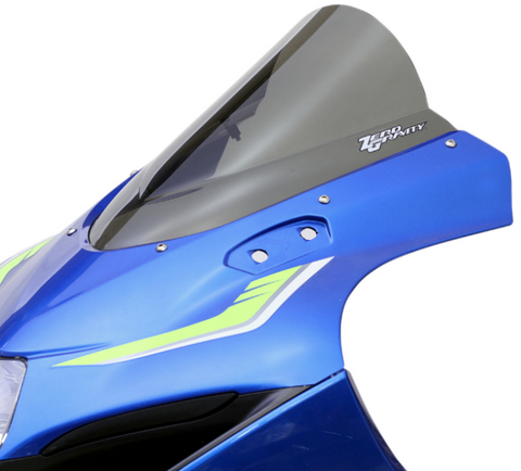 Zero Gravity Double Bubble Windscreen for 2017-20 Suzuki GSX-R1000 models - Light Smoke - 16-115-02