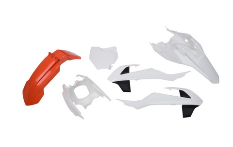 Polisport MX Complete Plastics Kit for 2016-22 KTM 65 SX - Orange/White/Black - 90711