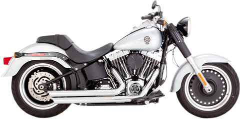 Vance & Hines Big Shots Staggered Exhaust System for 1986-17 Harley Softail models - Chrome - 17939