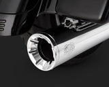 Vance & Hines Eliminator 400 Slip-On Mufflers for 1995-16 Harley Touring - Chrome - 16703